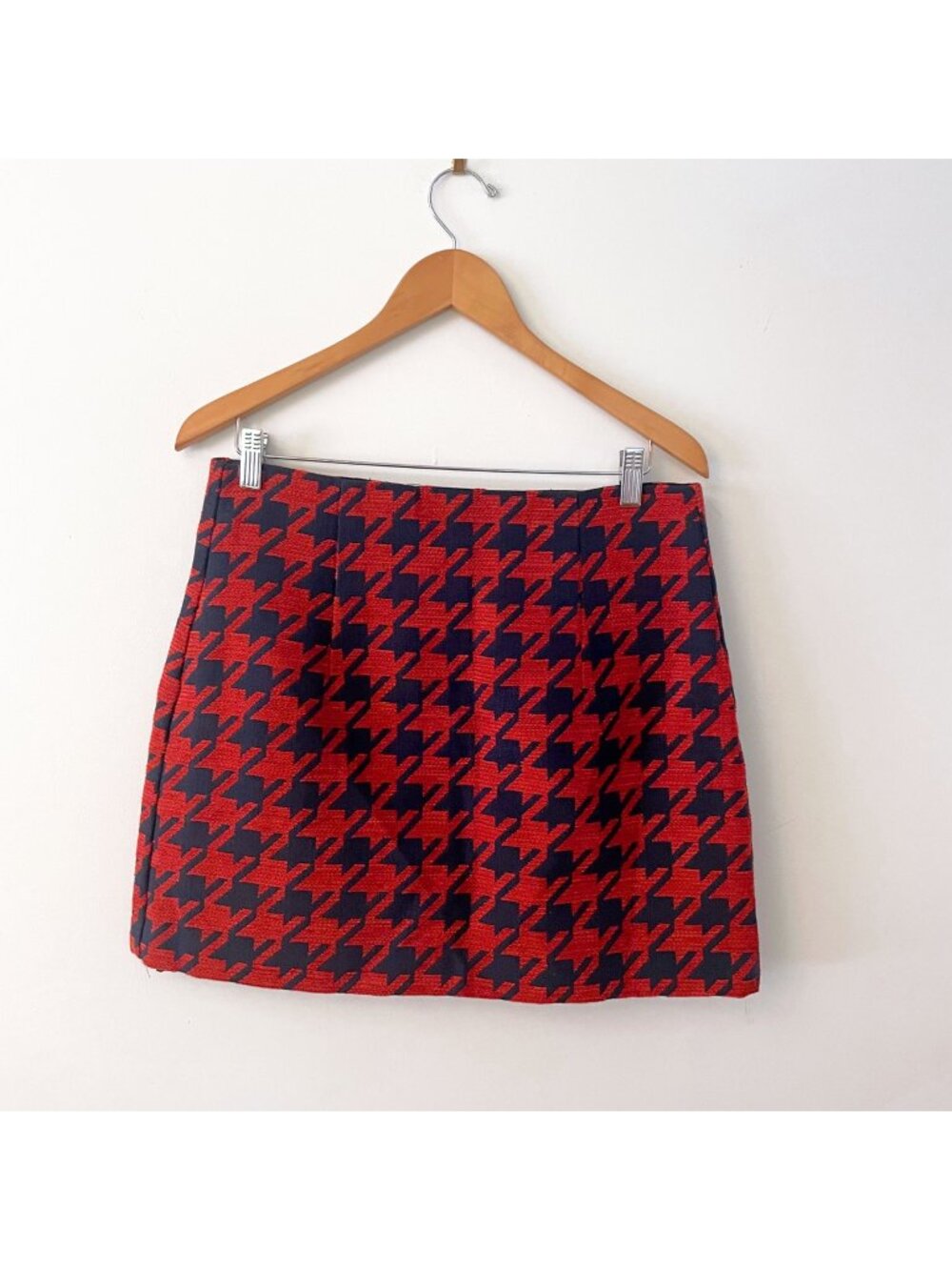 Anthropologie Hutch Houndstooth Mini Skirt, Size 12